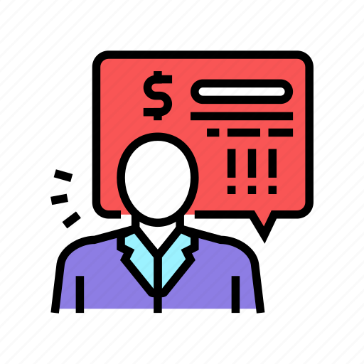 Bank, employee, demand, money, pay, loan icon - Download on Iconfinder