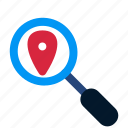 location, magnifier, map, search, zoom