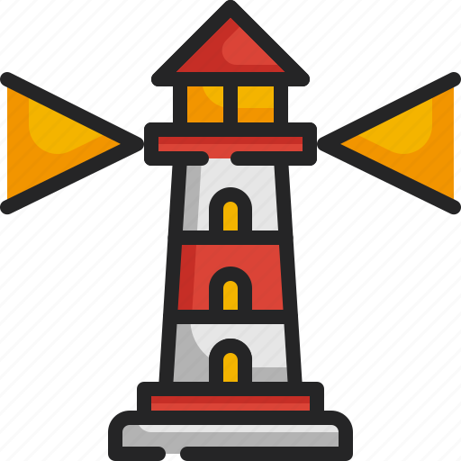 Lighthouse, buildings, light, security, guide, orientation icon - Download on Iconfinder
