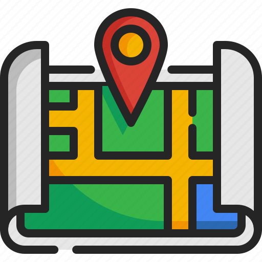 Map, pointer, location, pin, point, placehoder, signs icon - Download on Iconfinder