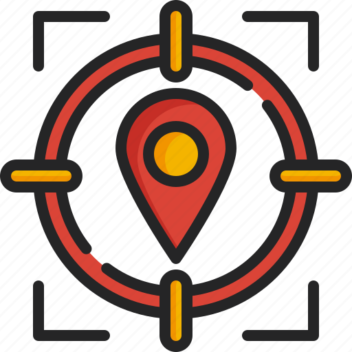 Target, navigation, direction, location, gps, pin icon - Download on Iconfinder