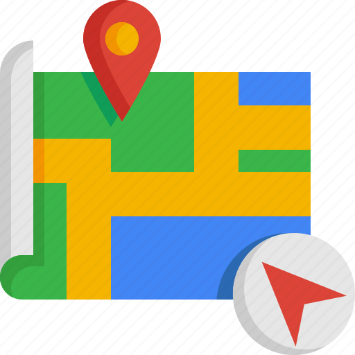 Destination, route, navigation, pin, location, gps, map icon - Download on Iconfinder