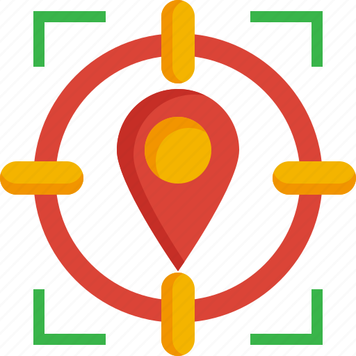 Target, navigation, direction, location, gps, pin icon - Download on Iconfinder