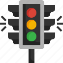 traffic, lights, stop, light, road, sign, transportation