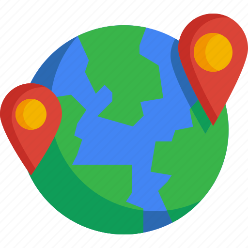 World, earth, location, gps, pin, travel, global icon - Download on Iconfinder