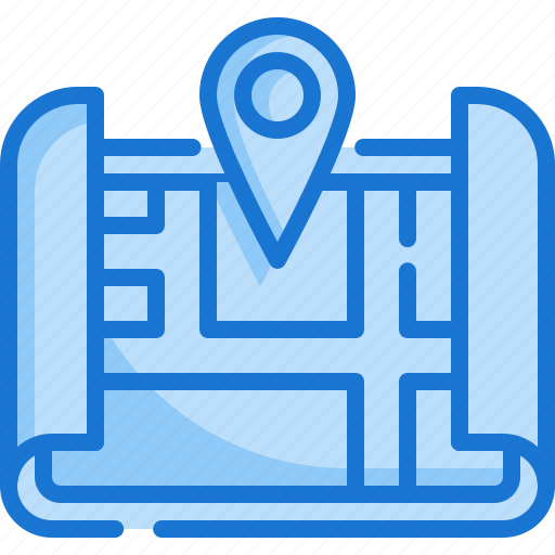 Map, pointer, location, pin, point, placehoder, signs icon - Download on Iconfinder