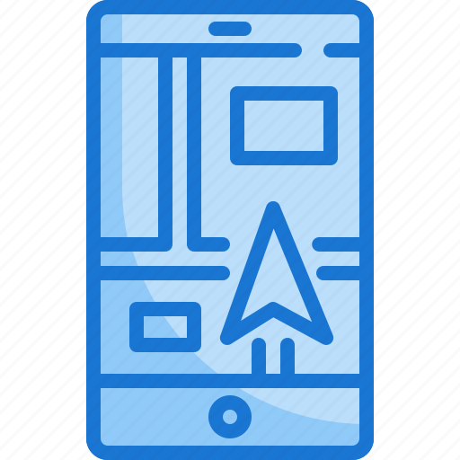 Navigation, navigator, map, location, smart, phone, gps icon - Download on Iconfinder