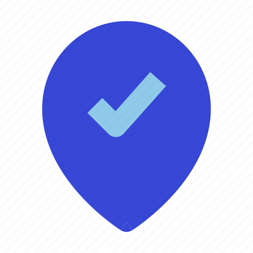 Map, marker, check icon - Download on Iconfinder