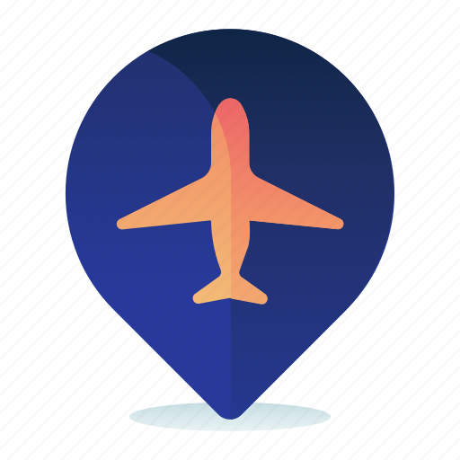 Airport, destination, location, map, navigation icon - Download on Iconfinder