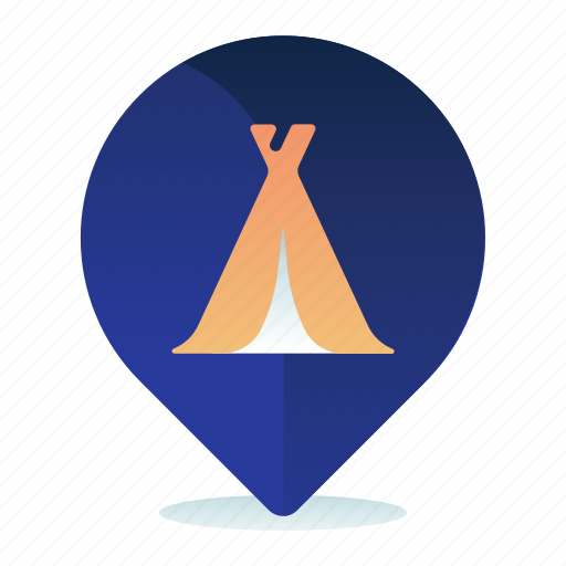 Camping, ground, location, map, navigation icon - Download on Iconfinder