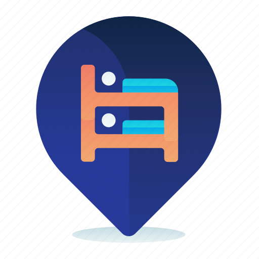 Destination, hostel, hotel, location, map icon - Download on Iconfinder