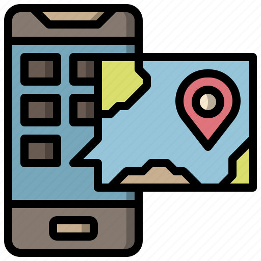 Gps, location, map, mobile, phone, pin icon - Download on Iconfinder