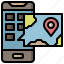 gps, location, map, mobile, phone, pin 