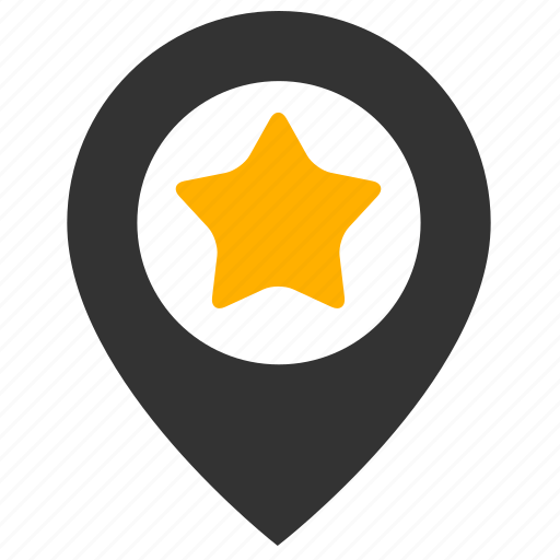 Marker, star, pin, favorite, location icon - Download on Iconfinder