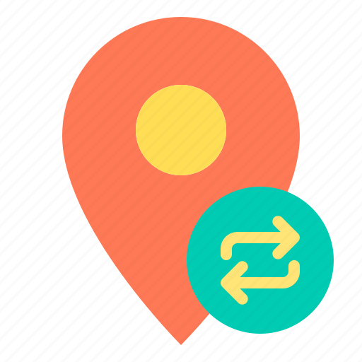 Exchange, location, marker, navigator, pointer icon - Download on Iconfinder