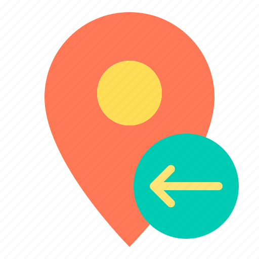 Arrow, left, location, marker, navigator, pointer icon - Download on Iconfinder