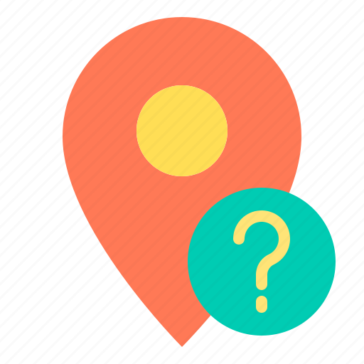 Location, marker, navigator, pointer, question icon - Download on Iconfinder
