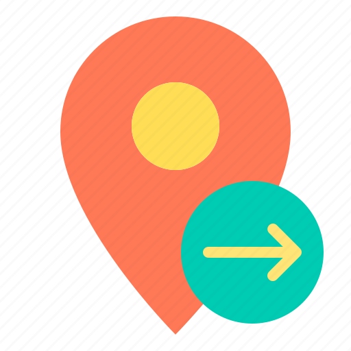Arrow, location, marker, navigator, pointer, right icon - Download on Iconfinder