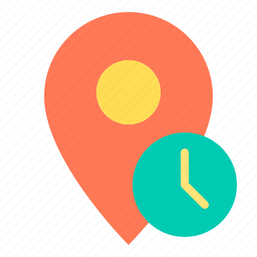 Location, marker, navigator, pointer, time icon - Download on Iconfinder