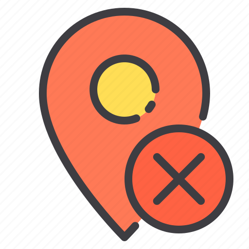 Location, marker, navigator, pointer, remove icon - Download on Iconfinder