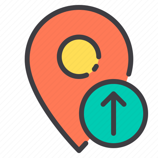 Arrow, location, marker, navigator, pointer, up icon - Download on Iconfinder