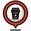 coffee, cafe, pin, takeaway, maps 