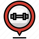 gym, workout, building, pin, exercise