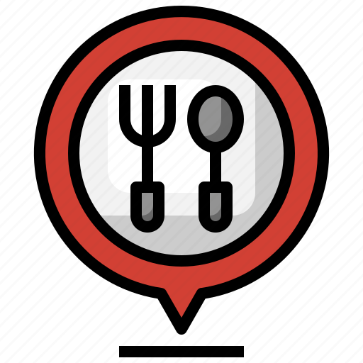 Restaurant, eat, pin, location, food icon - Download on Iconfinder