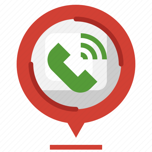 Call, service, phone, public, pin icon - Download on Iconfinder