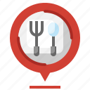restaurant, eat, pin, location, food