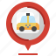 taxi, location, travel, pin, depot 
