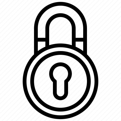 Padlock, key, hole, secure, security icon - Download on Iconfinder