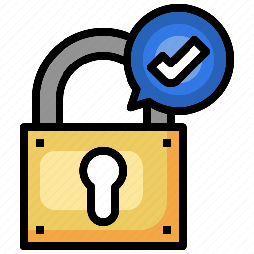 Check, padlock, protect, security, protection icon - Download on Iconfinder