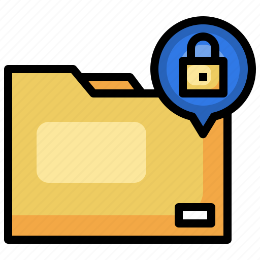 Folder, confidential, secret, document, lock, security icon - Download on Iconfinder
