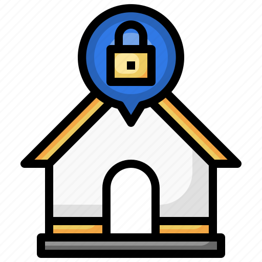 House, real, estate, lock, key, security icon - Download on Iconfinder