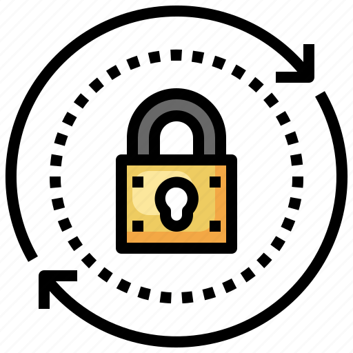 Refresh, circular, arrow, locked, security, lock icon - Download on Iconfinder