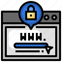 web, browser, lock, security, www