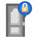 door, lock, security