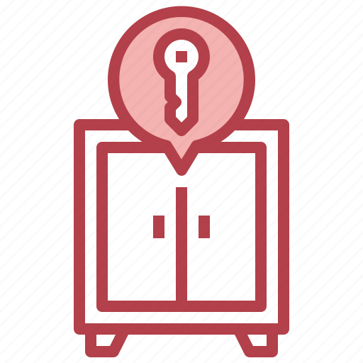 Cabinet, key, office, material, security icon - Download on Iconfinder