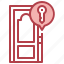 door, key, security 
