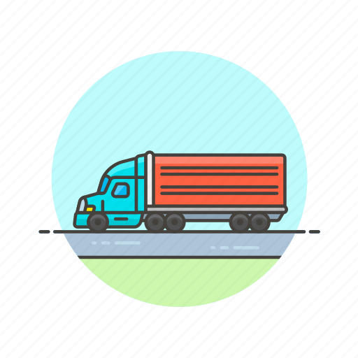 Container, logistic, truck, cargo, transport, vehicle, delivery icon - Download on Iconfinder