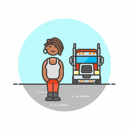 Driver, logistic, truck, cargo, transport, vehicle, delivery icon - Download on Iconfinder
