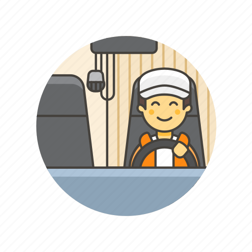 Driver, logistic, truck, transport, vehicle, delivery, man icon - Download on Iconfinder