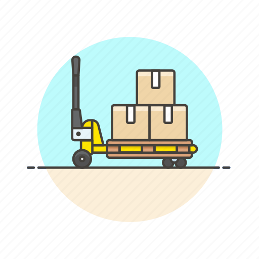 Cart, logistic, warehouse, cargo, transport, vehicle, delivery icon - Download on Iconfinder
