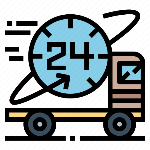 Delivery, hours, shipping, transport icon - Download on Iconfinder
