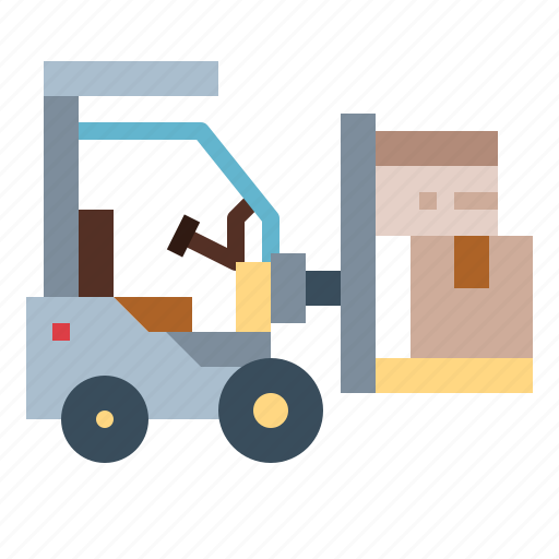 Forklift, industrial, transport, truck icon - Download on Iconfinder