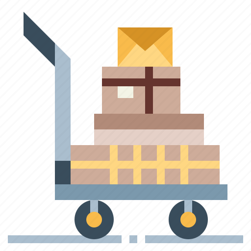 Box, delivery, transport, trolley icon - Download on Iconfinder