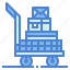 box, delivery, transport, trolley 