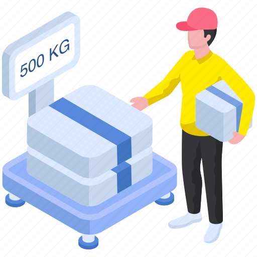 Parcel weighing, logistic weighing, package weighing, weight machine, weight scale icon - Download on Iconfinder