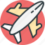 aeroplane, airliner, airplane, flight, plane icon 